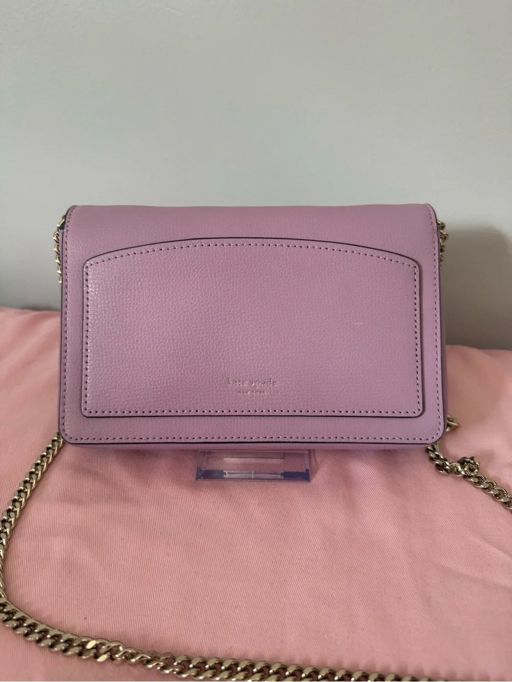 Kate Spade Sylvia Graphic Clover Appliqué Chain Wallet